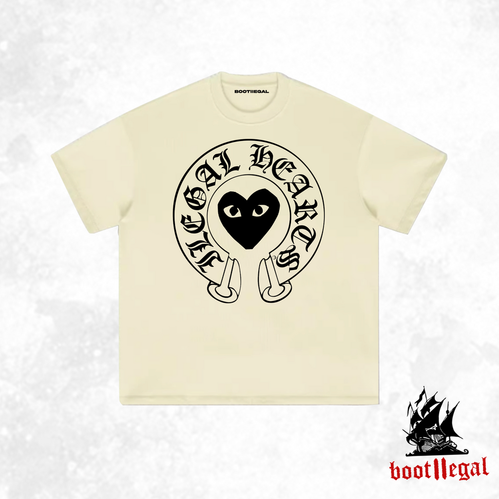 Camiseta oversize - "Ilegal Hearts"