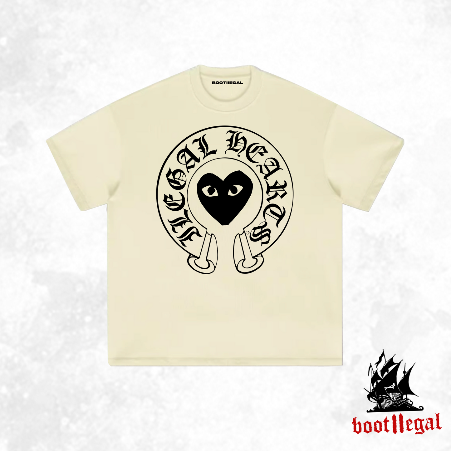 Camiseta oversize - "Ilegal Hearts"